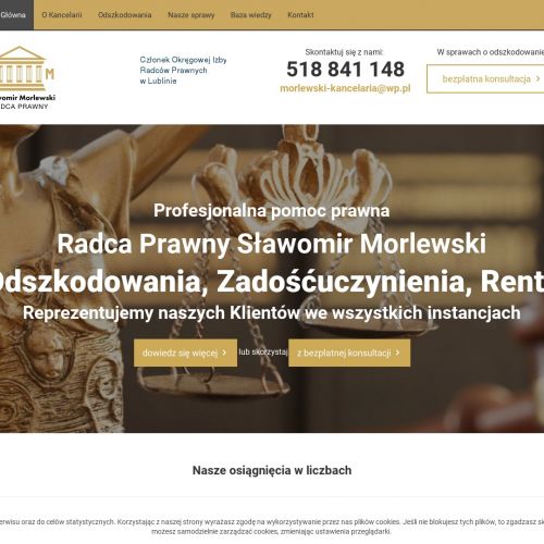 Adwokat zajmujący się odszkodowaniami - Płock