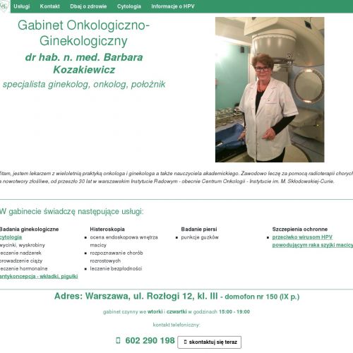 Dobry ginekolog onkolog - Warszawa