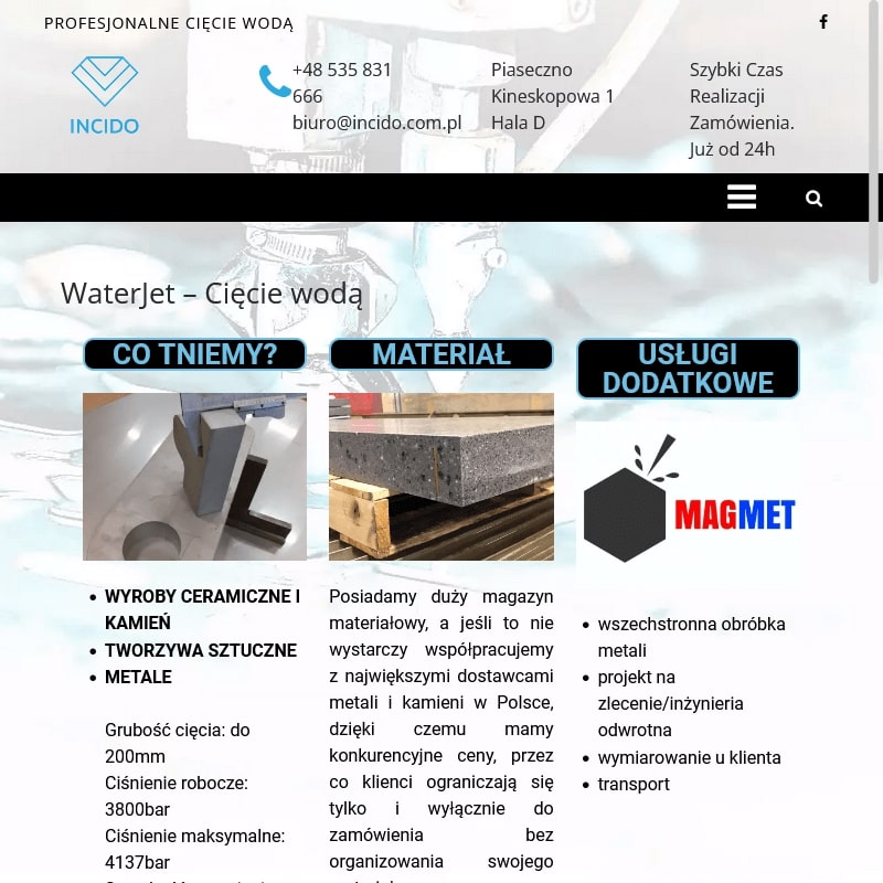 Waterjet w Poznaniu