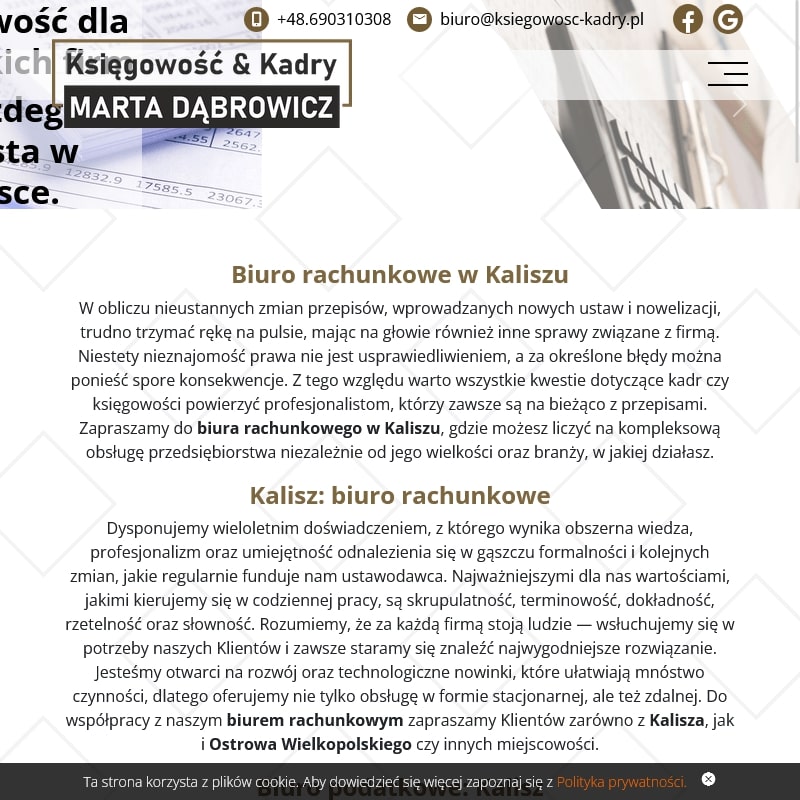 Prowadzenie ksiąg rachunkowych Kalisz