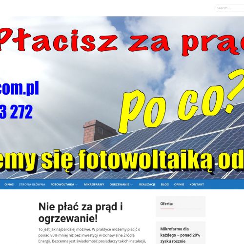 Instalacje fotowoltaiczne małopolskie - Wejherowo