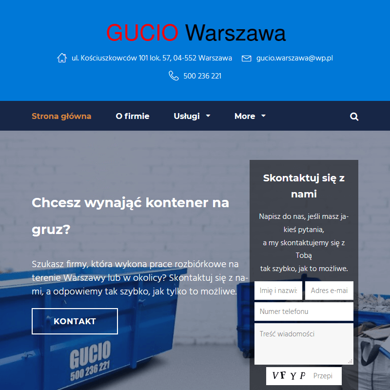 Zielonka - wywóz gruzu