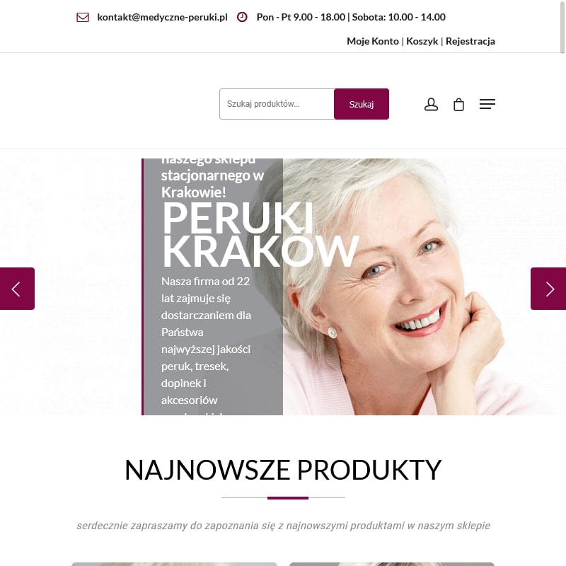 Kraków - peruki damskie naturalne