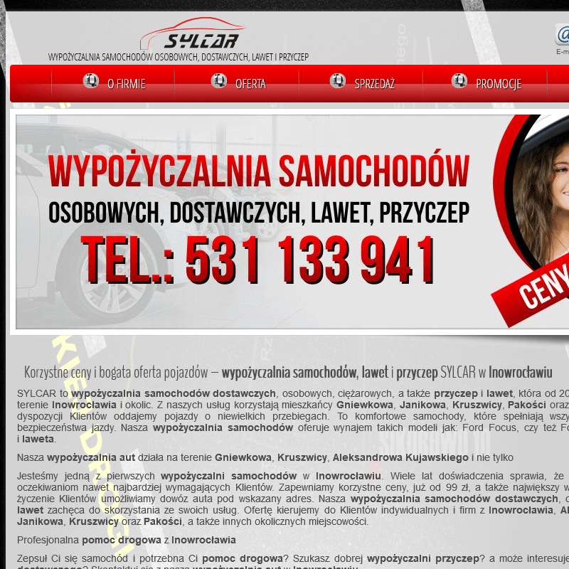 Wypożyczalnia aut w Inowrocławiu